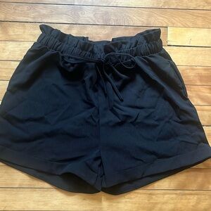 High Waist Black Shorts